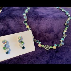 Sparkling Lia Sophia Necklace and Earring Set